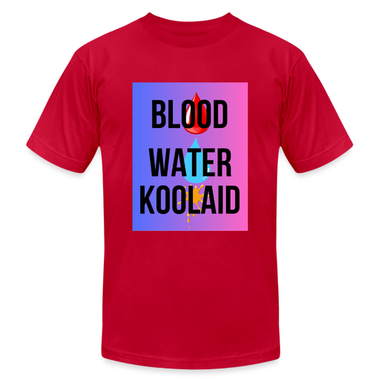 Blood Water or Koolaid - Black Letters/Colorful - red