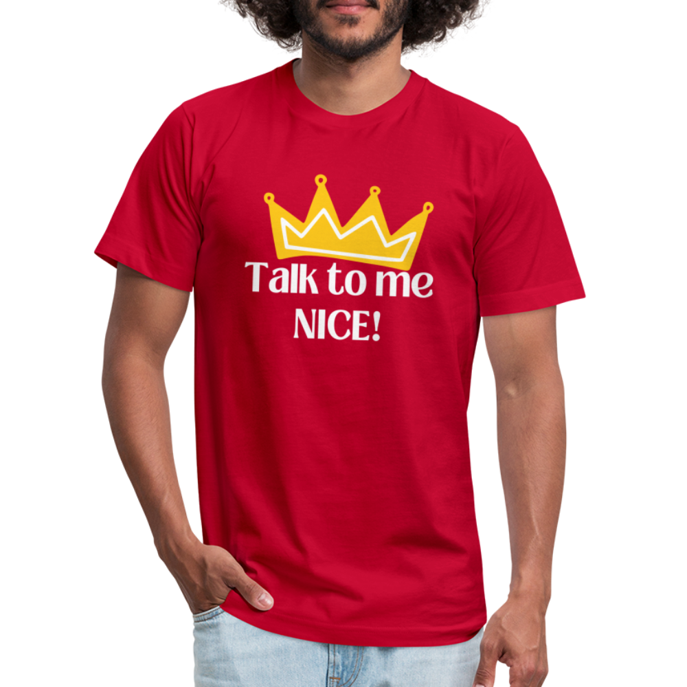 Talk to me NICE! - White Letters - red