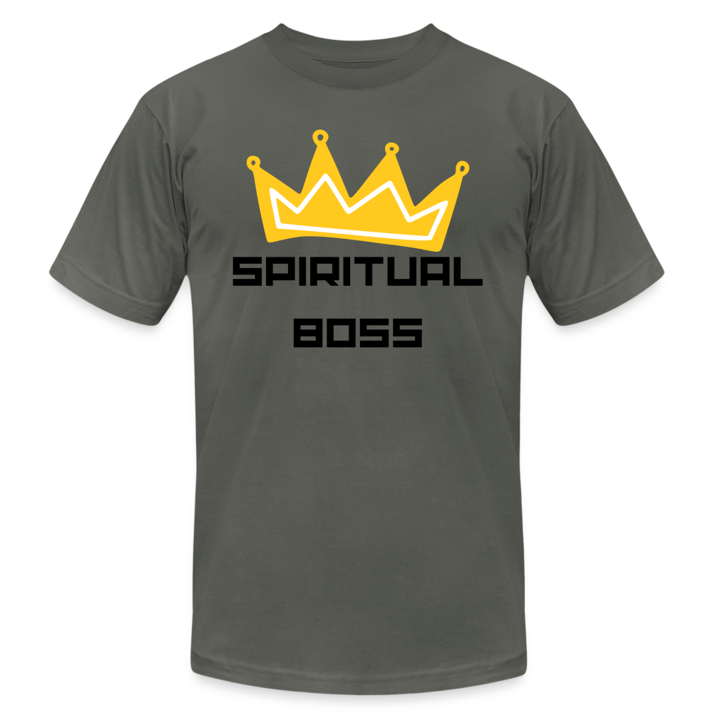 Spiritual Boss - Black Letters - asphalt