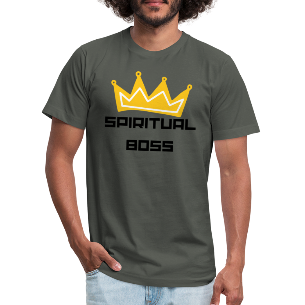 Spiritual Boss - Black Letters - asphalt