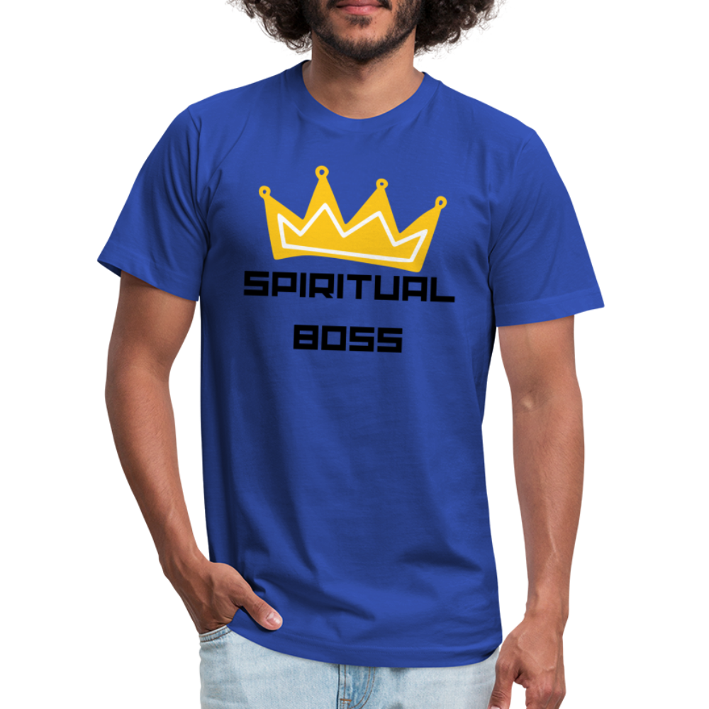 Spiritual Boss - Black Letters - royal blue