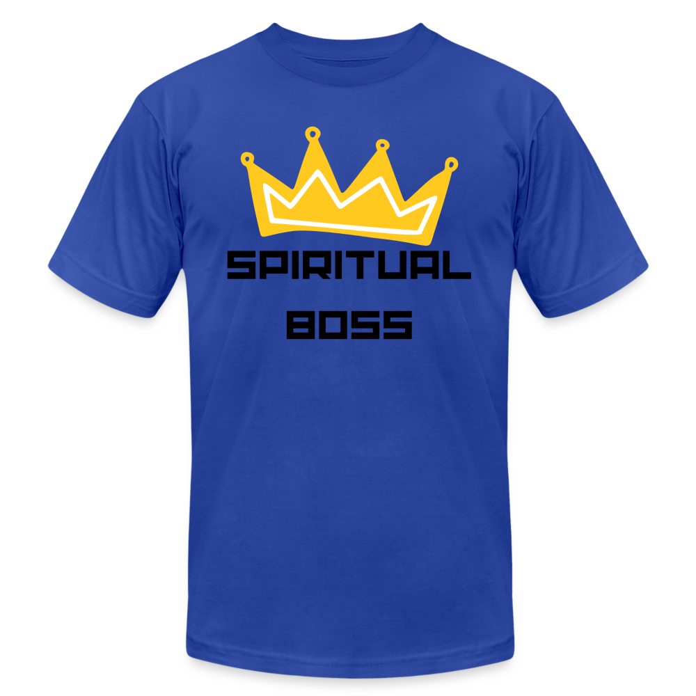 Spiritual Boss - Black Letters - royal blue