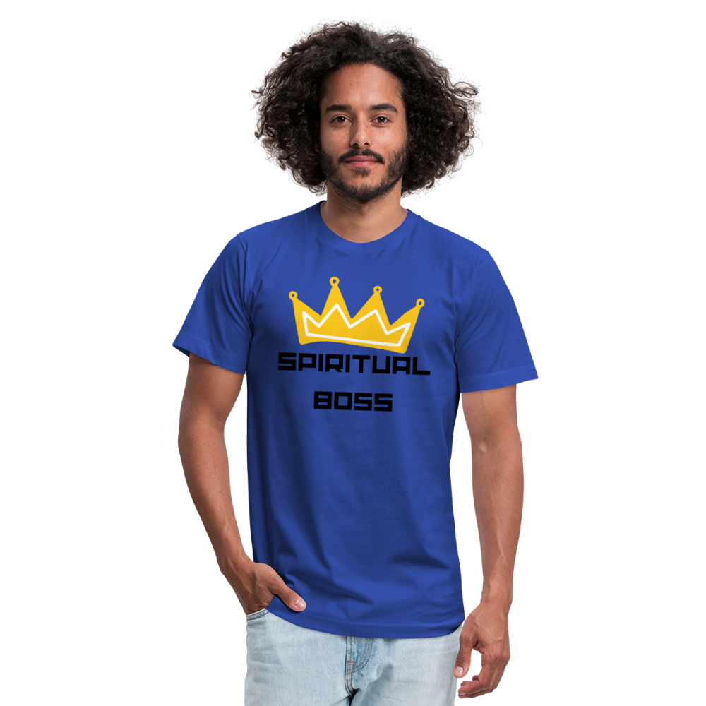 Spiritual Boss - Black Letters - royal blue