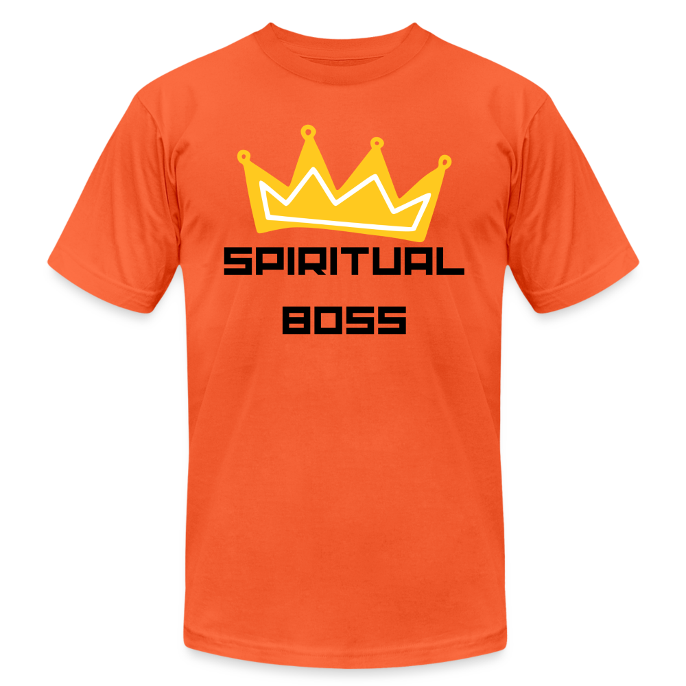 Spiritual Boss - Black Letters - orange