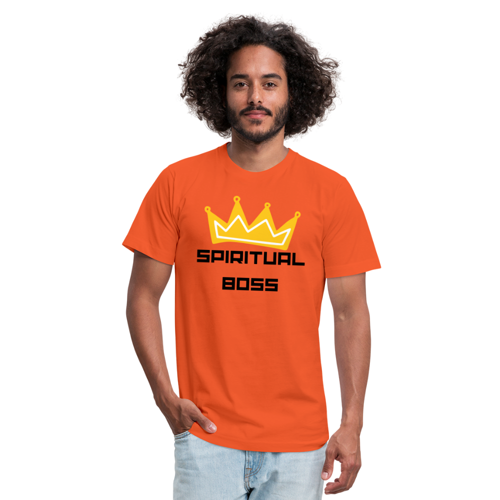 Spiritual Boss - Black Letters - orange