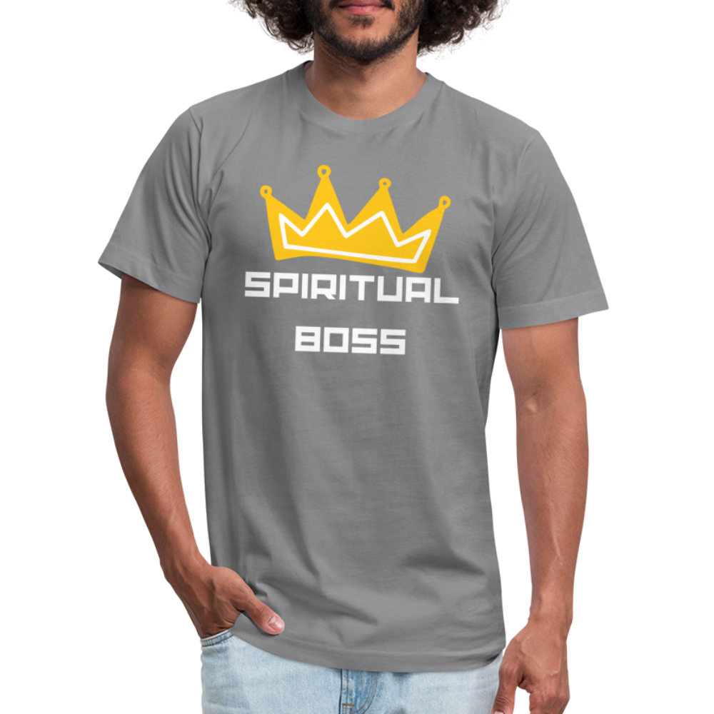 Spiritual Boss - White Letters - slate