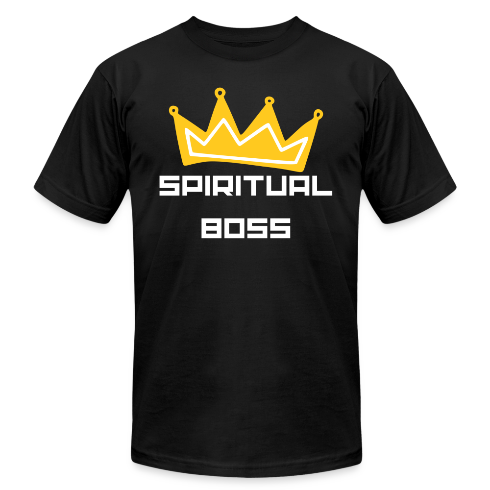 Spiritual Boss - White Letters - black