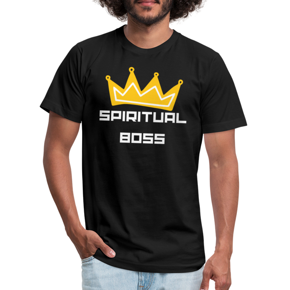 Spiritual Boss - White Letters - black