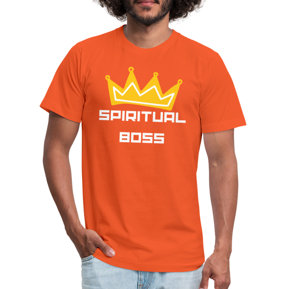 Spiritual Boss - White Letters - orange