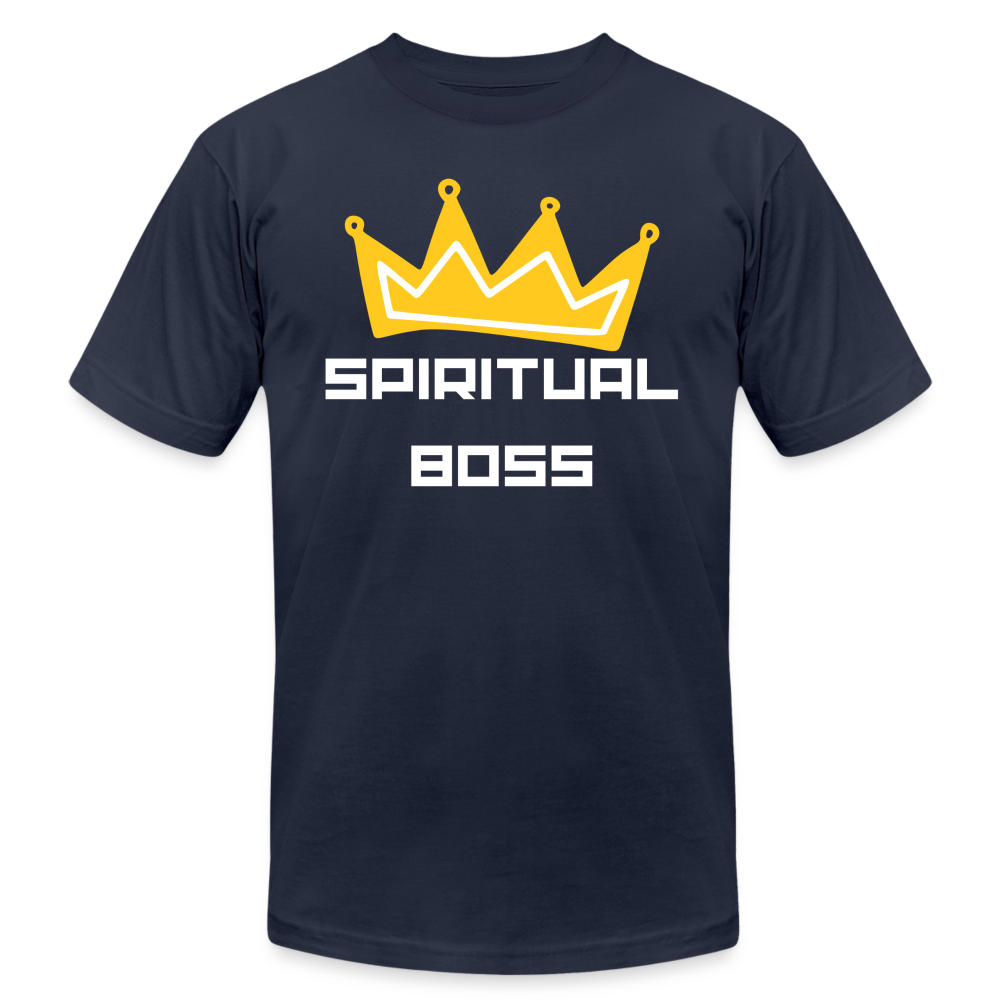 Spiritual Boss - White Letters - navy