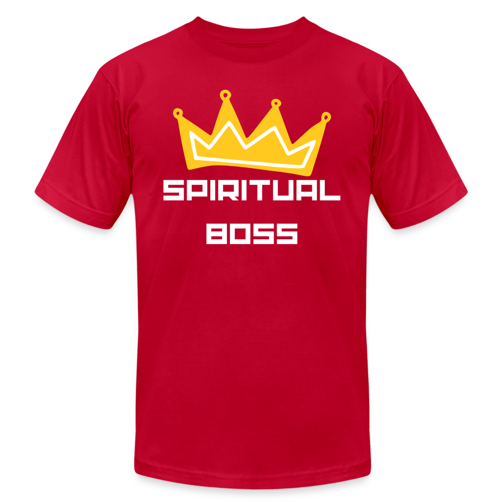 Spiritual Boss - White Letters - red