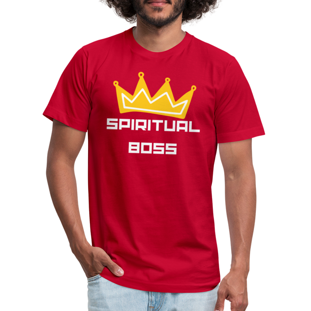 Spiritual Boss - White Letters - red