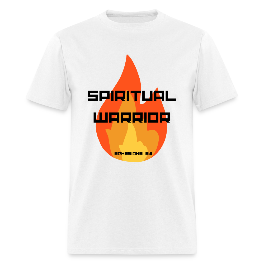 Spiritual Warrior - Black Letters - white