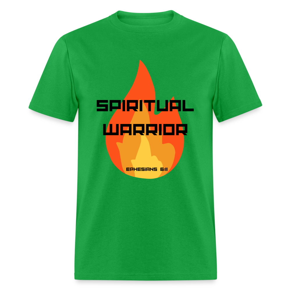 Spiritual Warrior - Black Letters - bright green