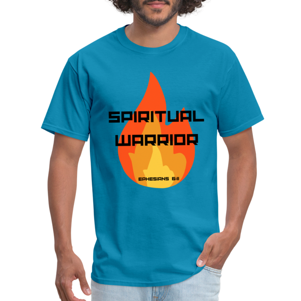 Spiritual Warrior - Black Letters - turquoise