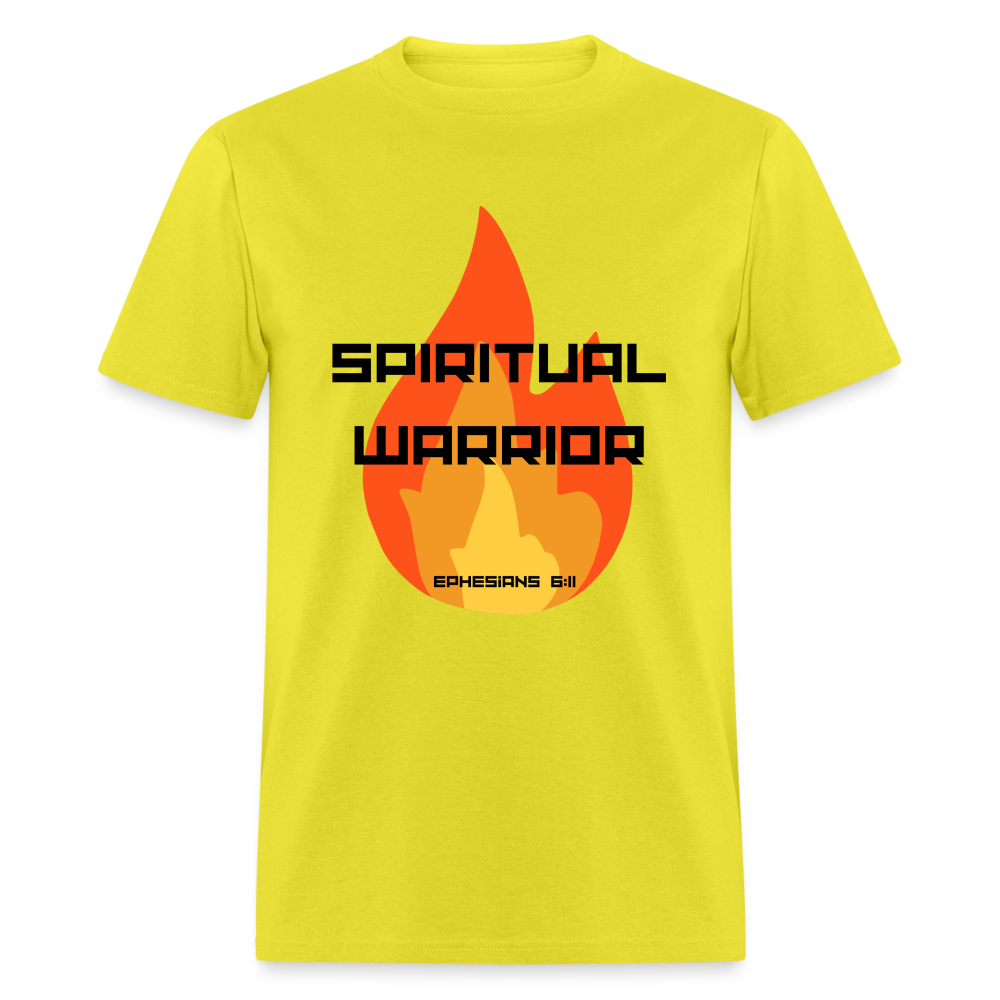 Spiritual Warrior - Black Letters - yellow