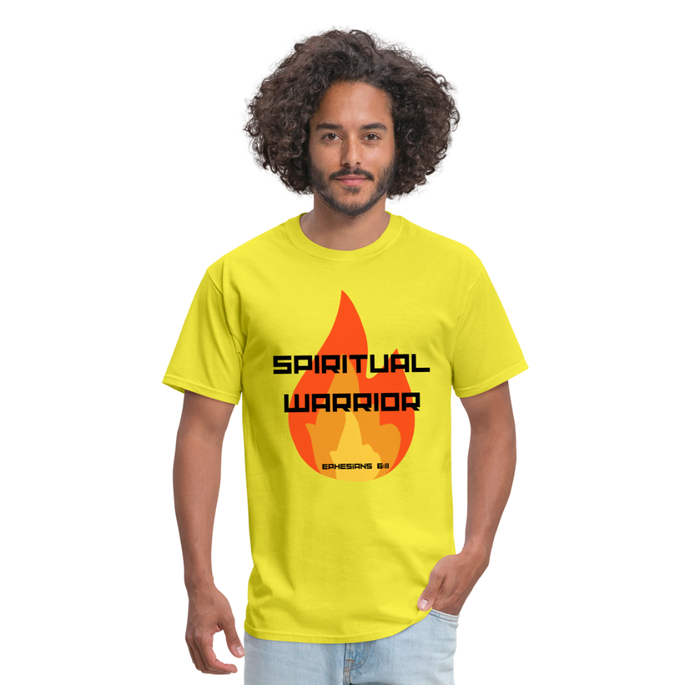 Spiritual Warrior - Black Letters - yellow