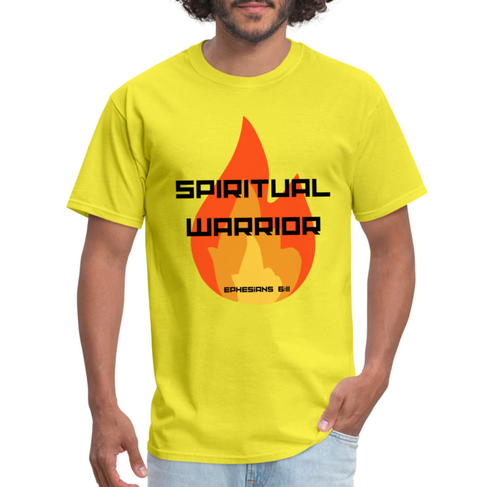 Spiritual Warrior - Black Letters - yellow