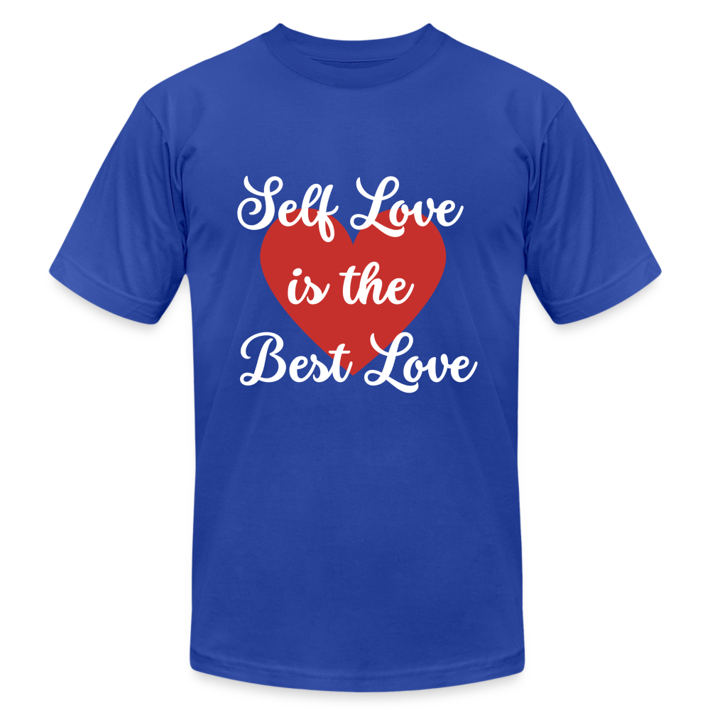 Self Love is the Best Love - White Letters - royal blue