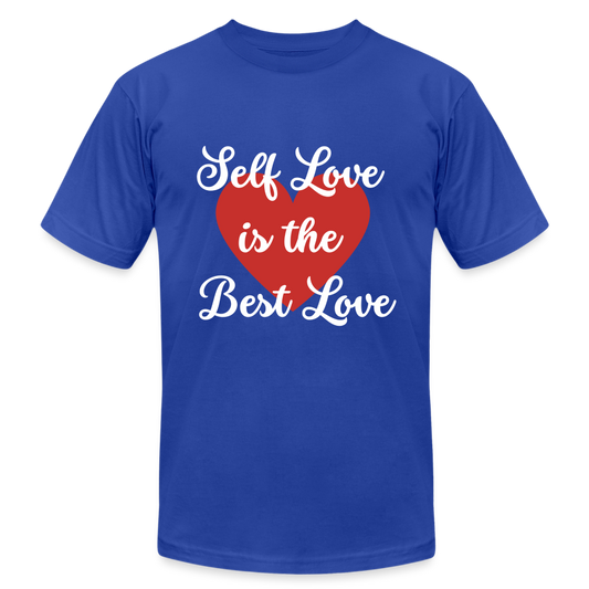 Self Love is the Best Love - White Letters - royal blue