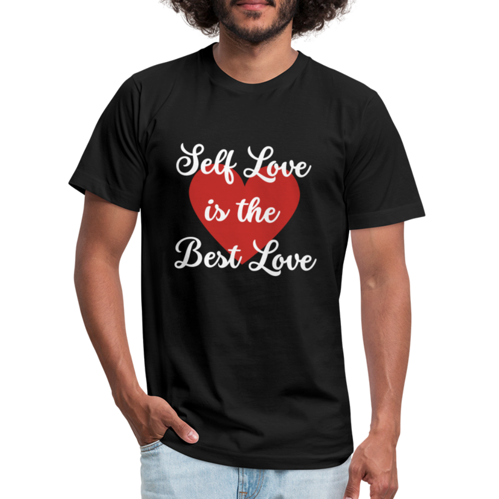 Self Love is the Best Love - White Letters - black