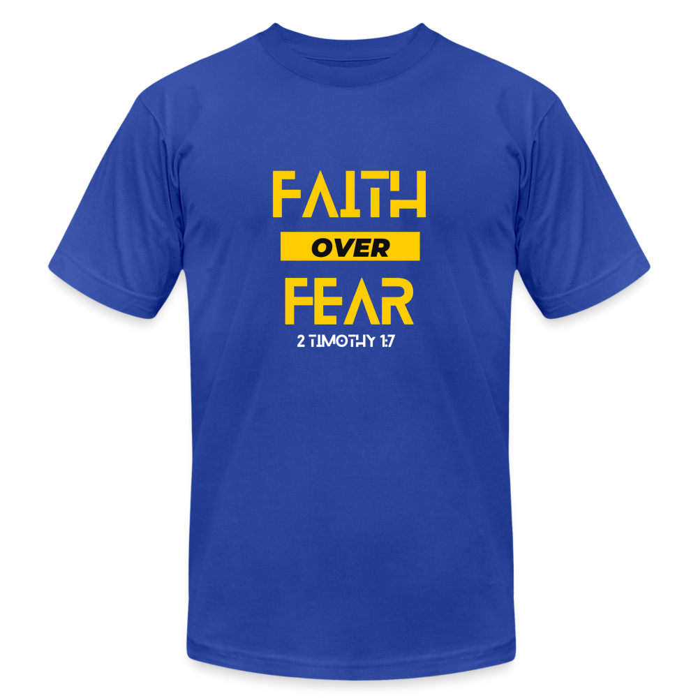 Faith Over Fear - royal blue