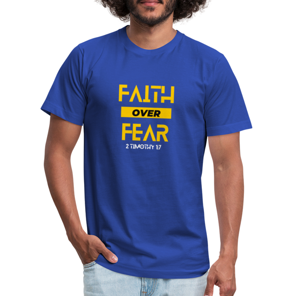 Faith Over Fear - royal blue