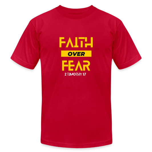 Faith Over Fear - red