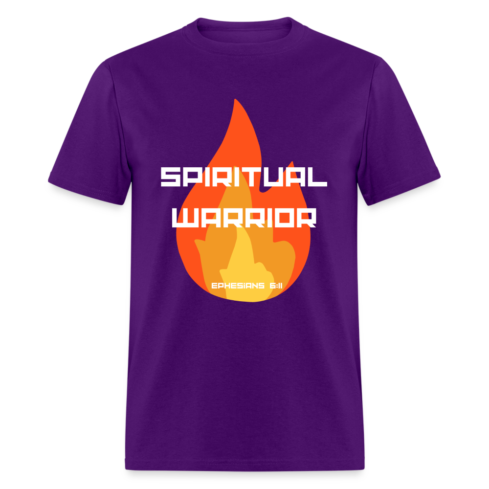 Spiritual Warrior - White Letters - purple