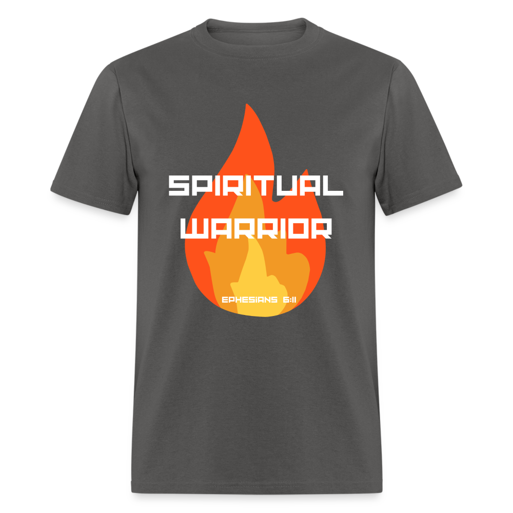 Spiritual Warrior - White Letters - charcoal