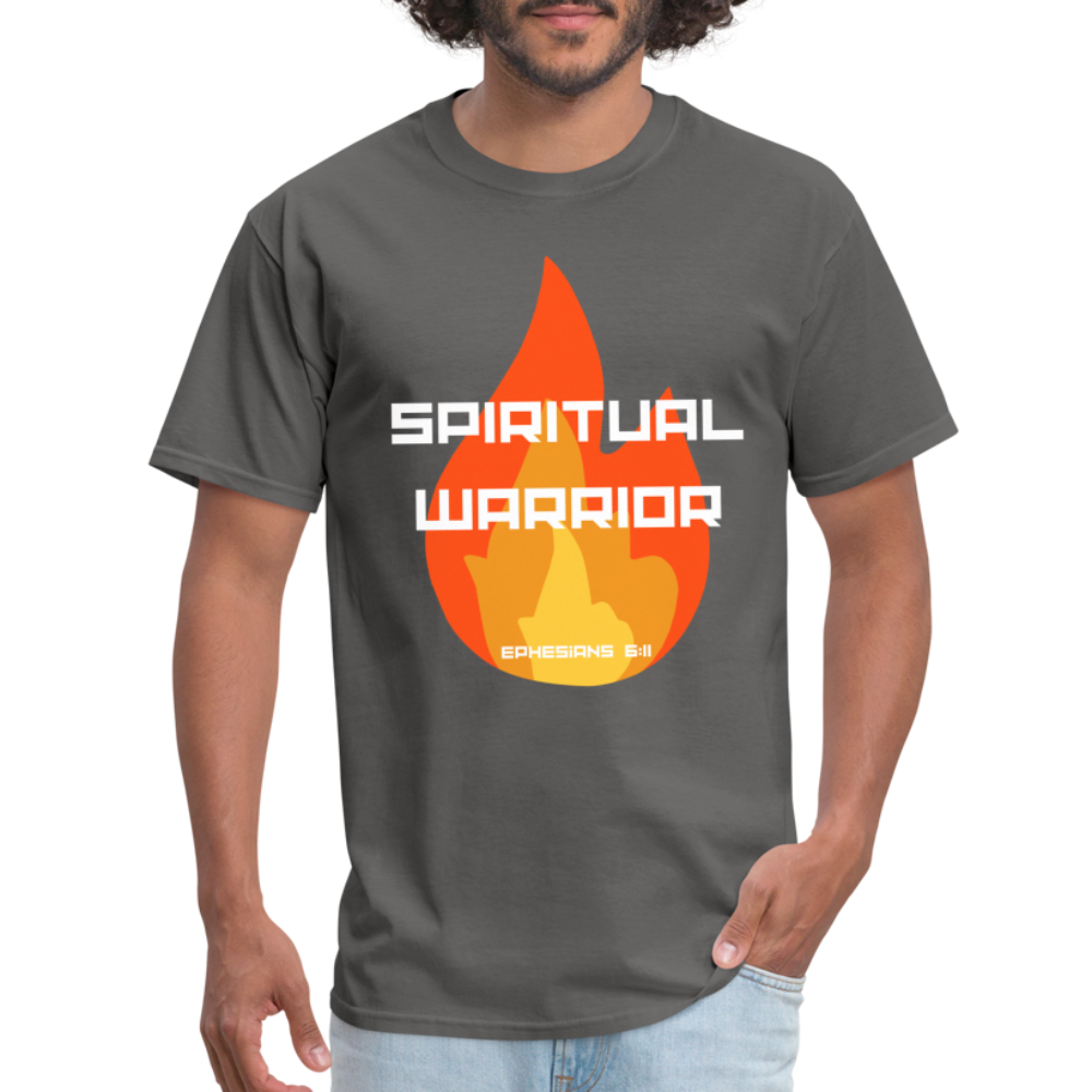 Spiritual Warrior - White Letters - charcoal