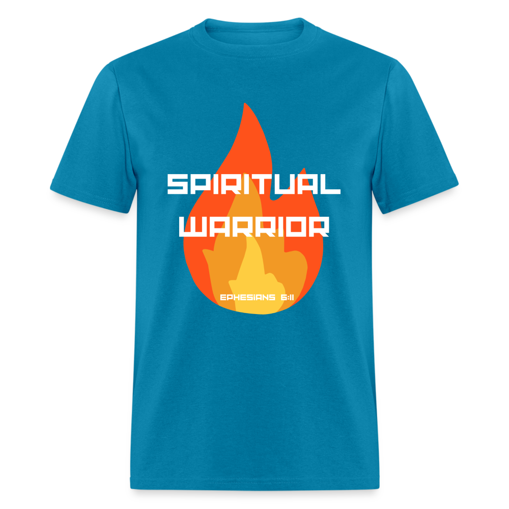 Spiritual Warrior - White Letters - turquoise