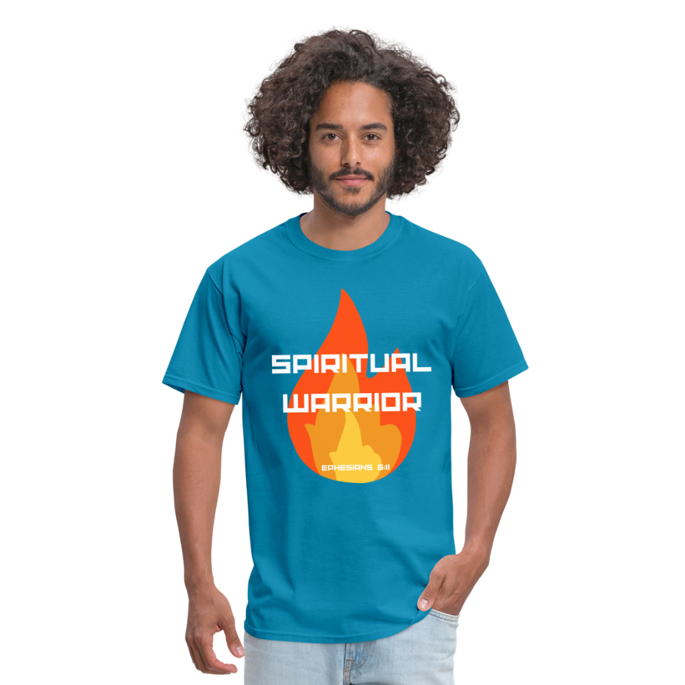 Spiritual Warrior - White Letters - turquoise