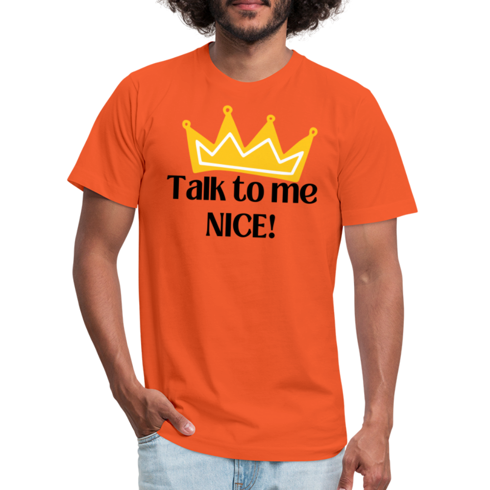 Talk to me NICE! - Black Letters - orange