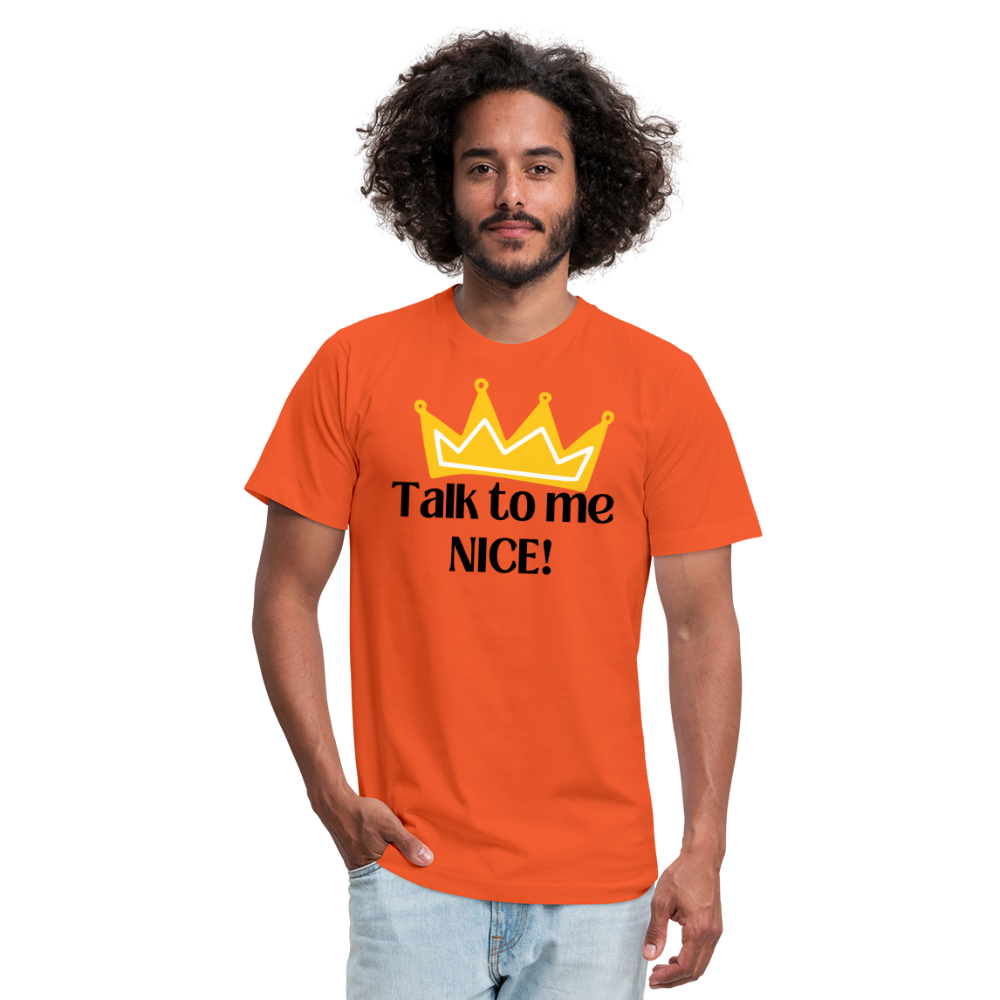 Talk to me NICE! - Black Letters - orange