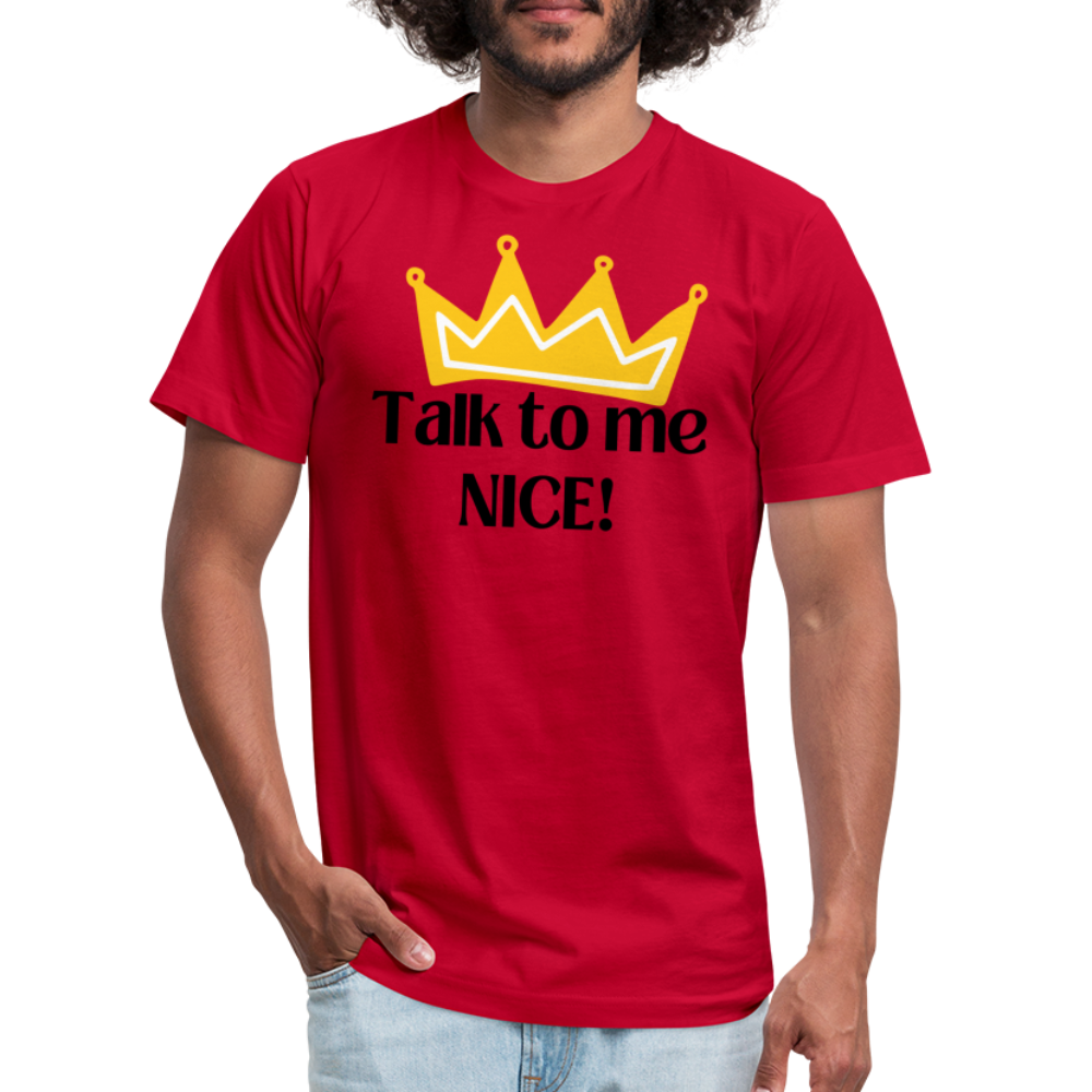 Talk to me NICE! - Black Letters - red