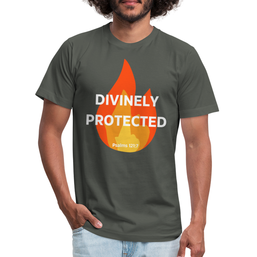 Divinely Protected - White Letters - asphalt