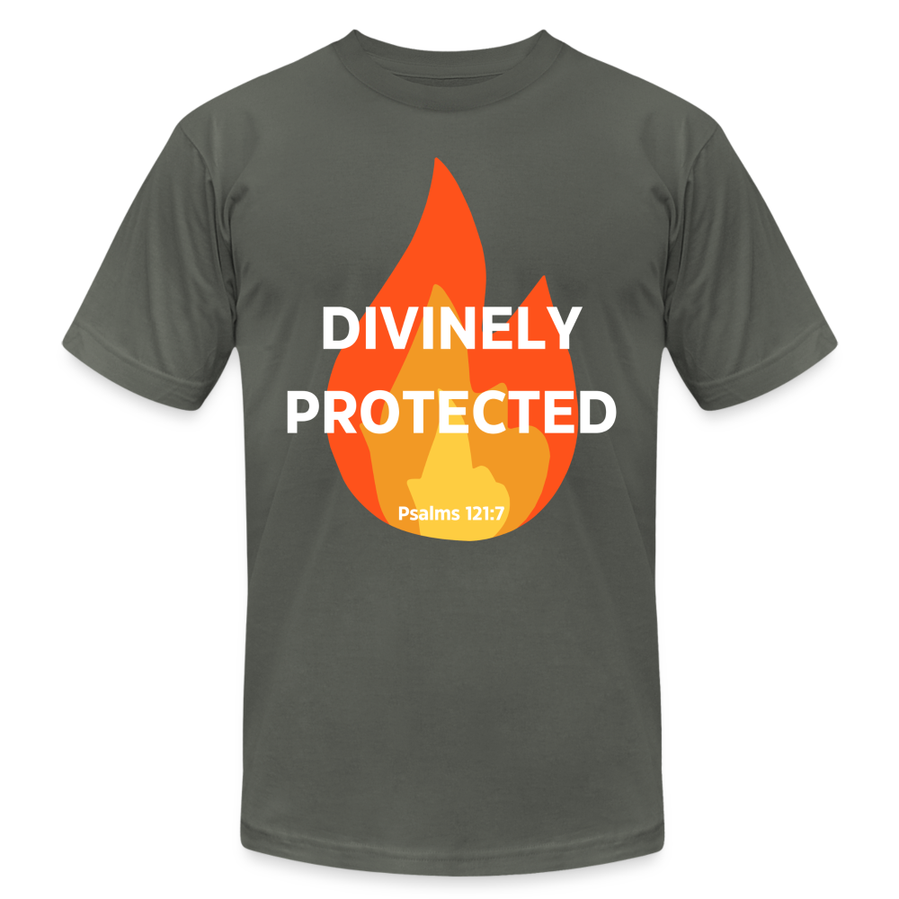 Divinely Protected - White Letters - asphalt