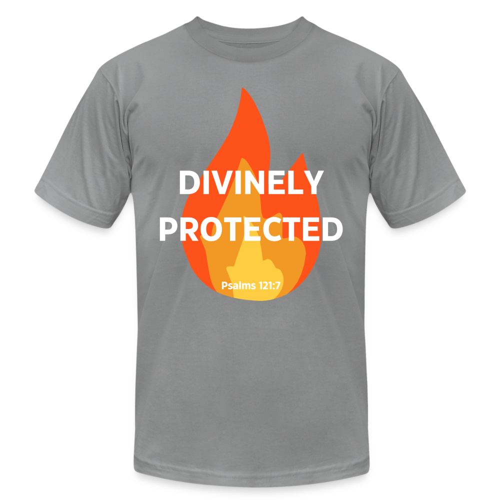 Divinely Protected - White Letters - slate