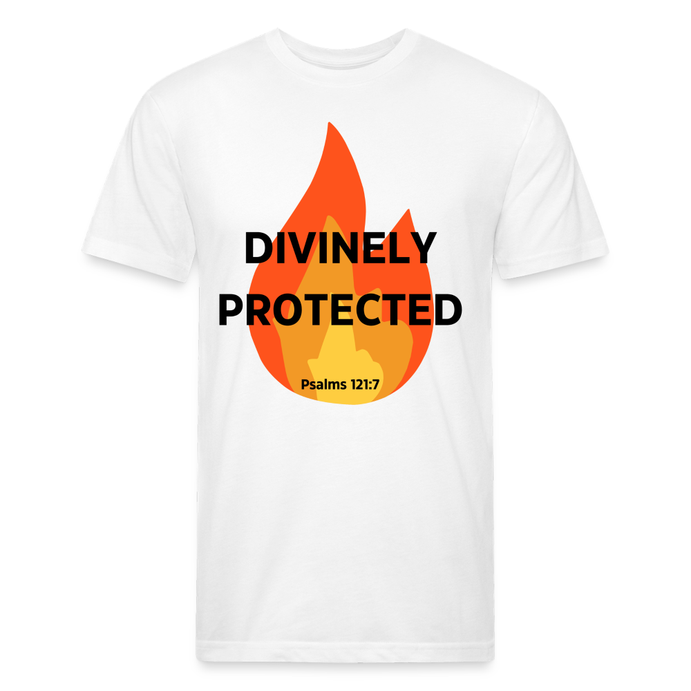 Divinely Protected - Black Letters - white