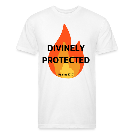 Divinely Protected - Black Letters - white