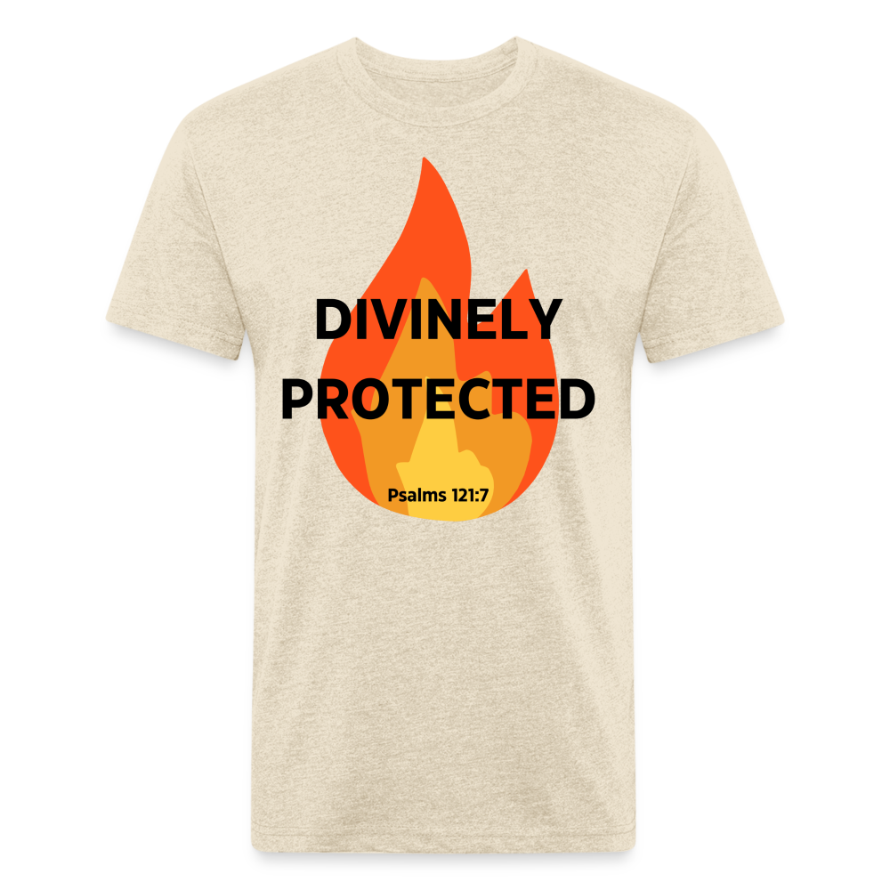 Divinely Protected - Black Letters - heather cream